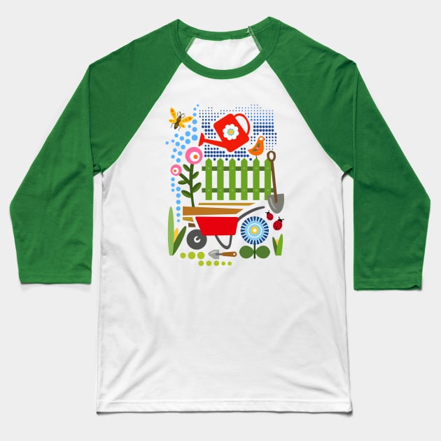 Garden Baseball T-Shirt by AdrianaStore